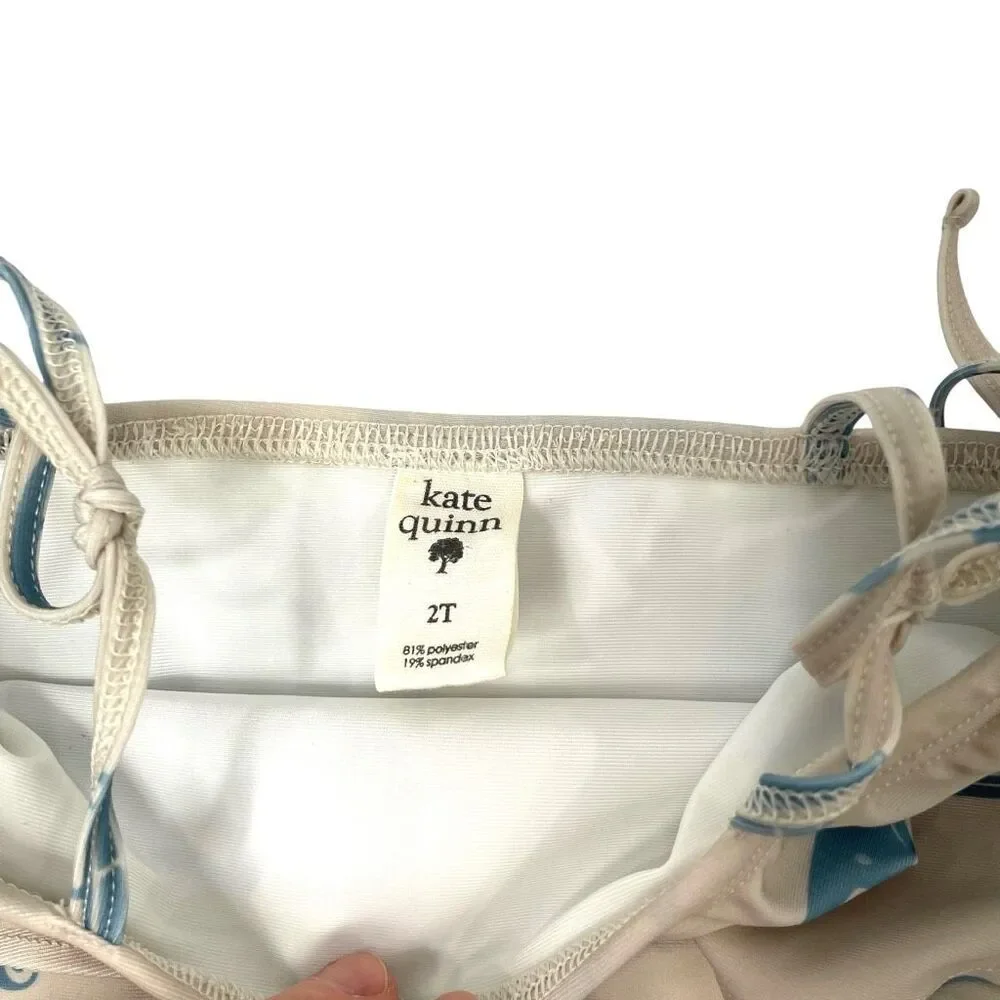 Kate Quinn swim‎ set top and bottom Size 2T car print ruffle